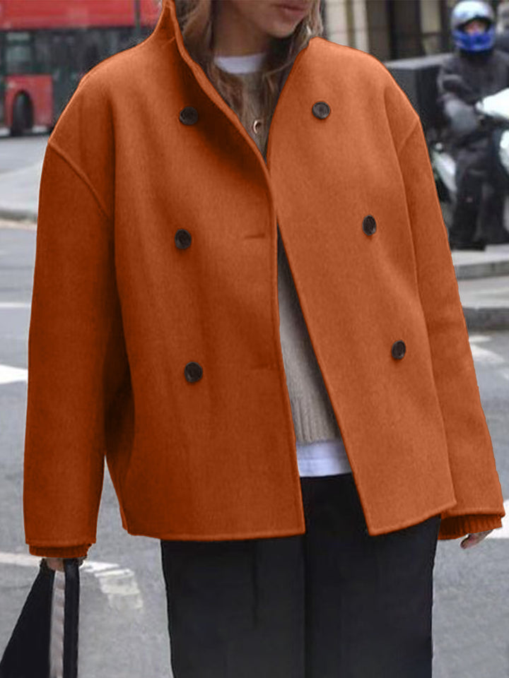 Ladies modern Oversized-wool jacket with double-breasted Lune London