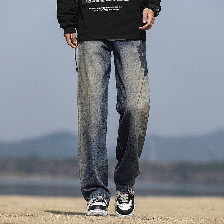 Jeans Lune London pour hommes coupe ample décontractée