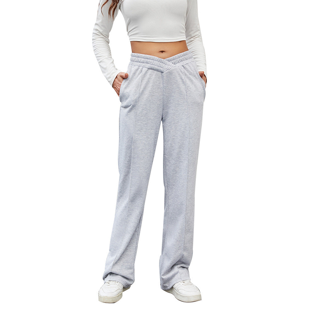 Pantalons de loisirs confortables pour femmes avec taille élastique et poches pratiques Chic & Stil