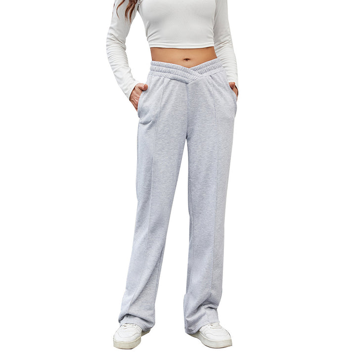 Pantalon de loisirs confortable pour femmes avec taille élastique et poches pratiques Chic & Stil