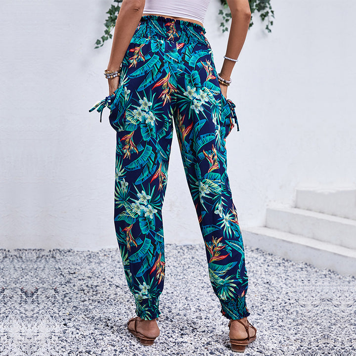 Women Tropical Cargo Pants Lune London
