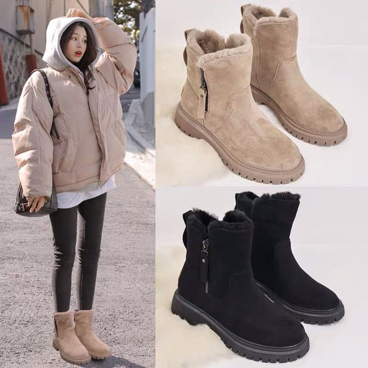 Trendy winter boots for women with soft lining and sturdy profile Lune London
