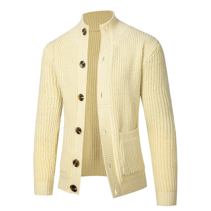 Comfortable knit jacket for men with button closure Lune London