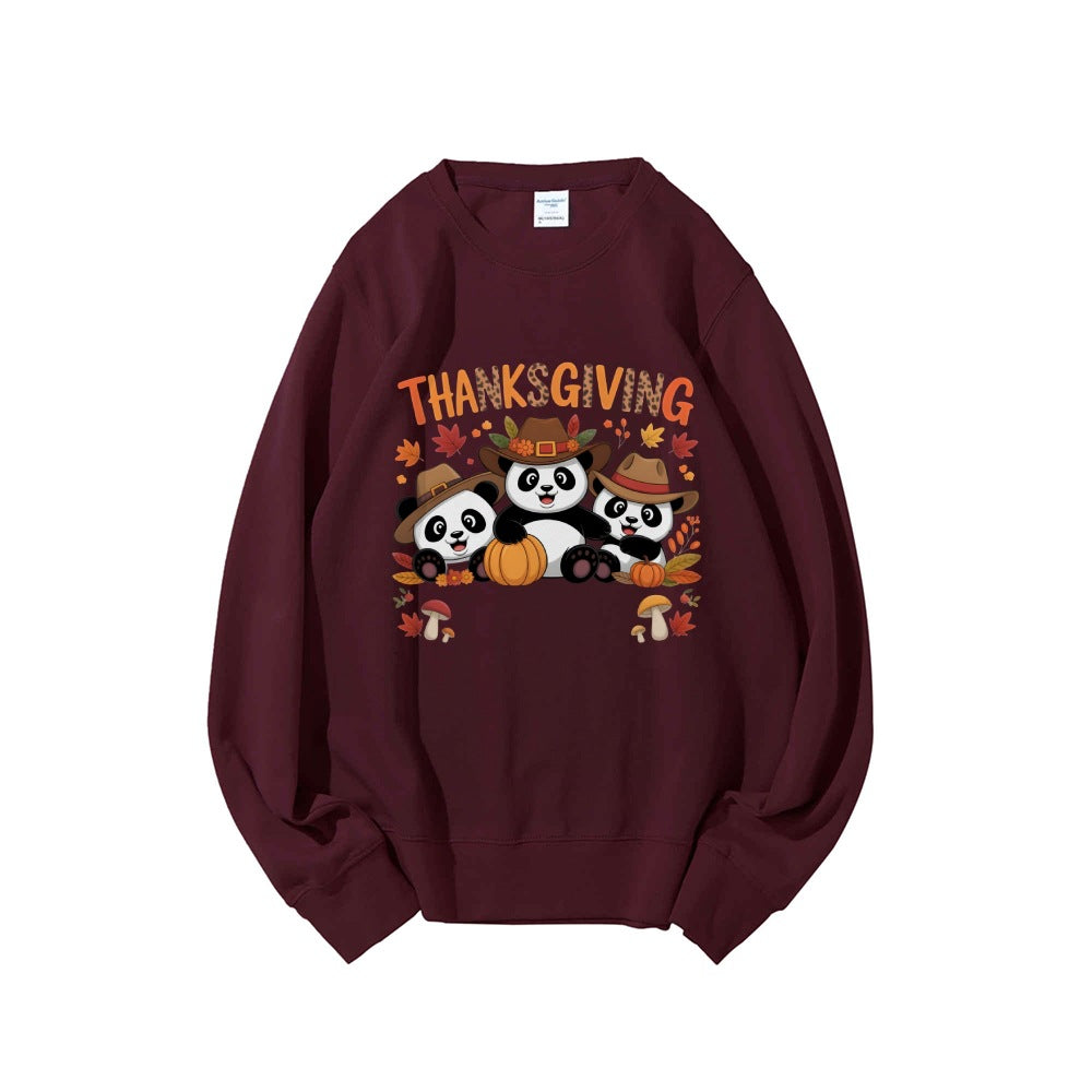 Sweat-shirt pour femmes avec design d'animal amusant et motif d'automne Chic & Stil