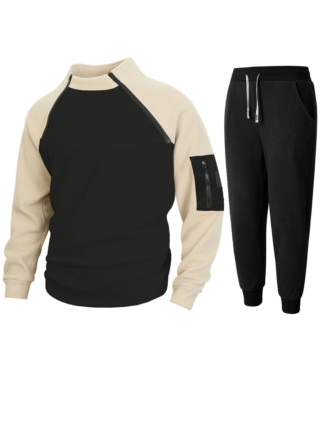 Functional sweater for men with high collar and edges Lune London