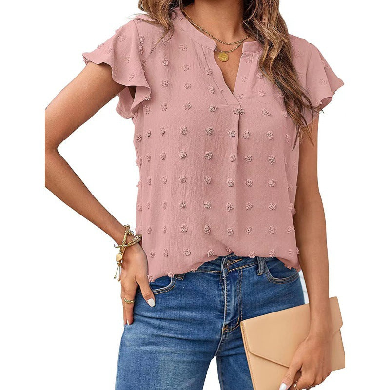 Women structured hoodie sleeve blouse Lune London