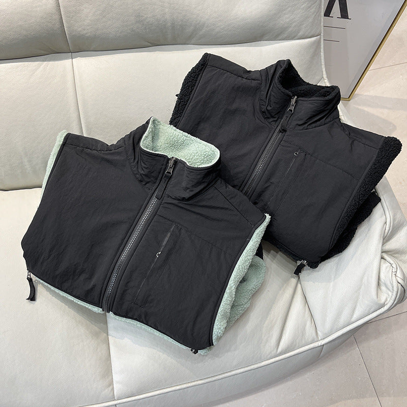 Veste en polaire pour femmes avec col haut Chic & Stil