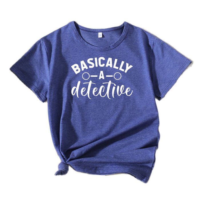 Women’s Quirky Detective Humor T-Shirt Lune London