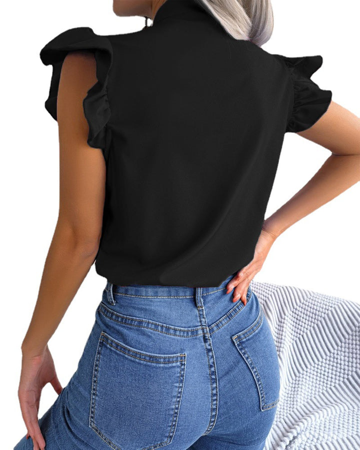 Ladies elegant blouse with bow Lune London