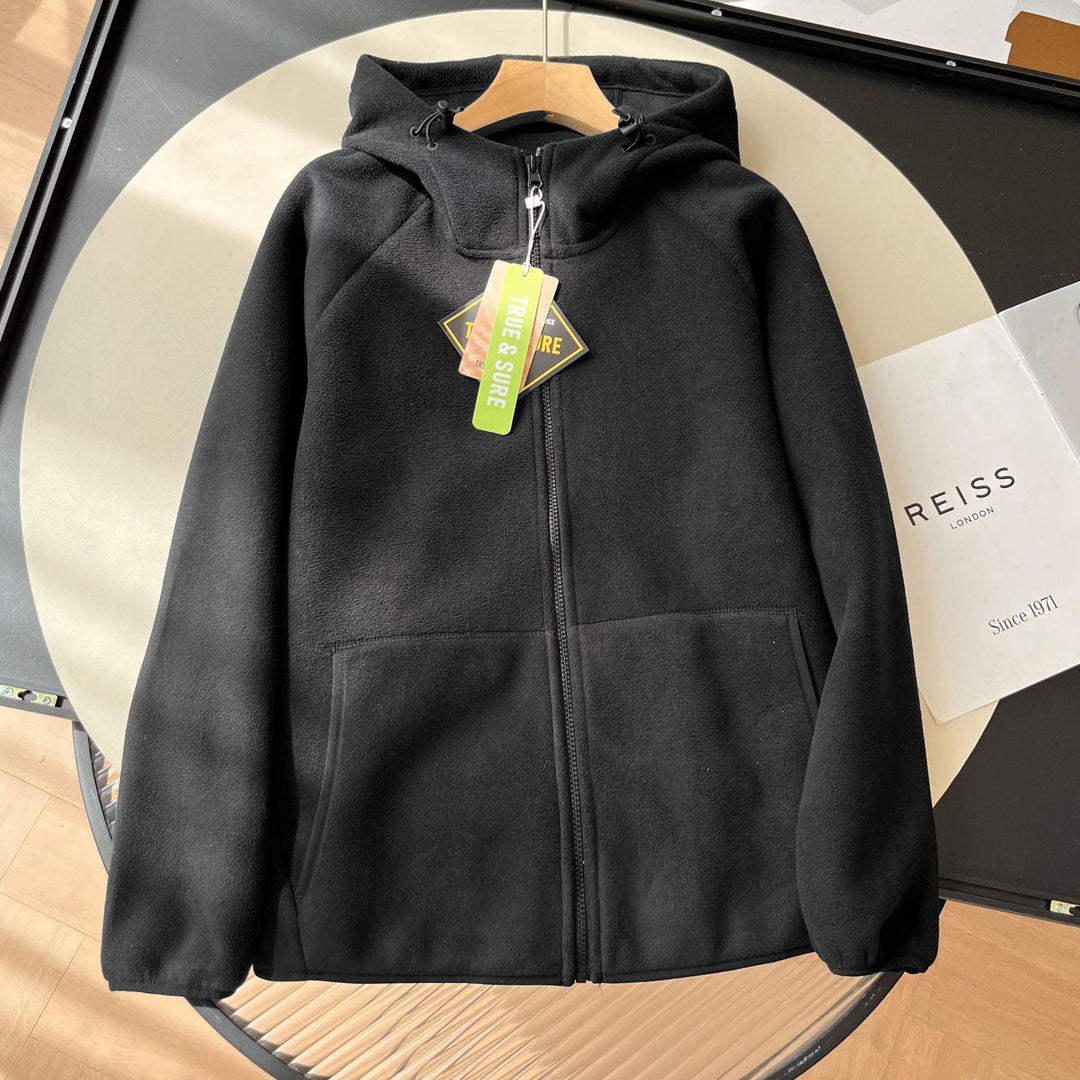 Veste en polaire pour femmes avec col haut et poches latérales pratiques Chic & Stil