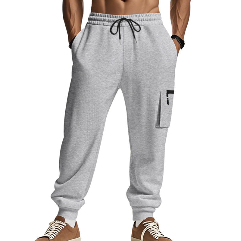 Men's cargo pants with practical pockets and elastic waistband Lune London