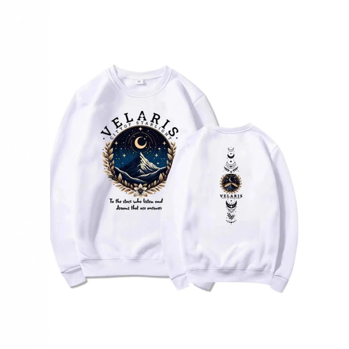 Women's sweatshirt with artistic night sky motif Chic & Stil