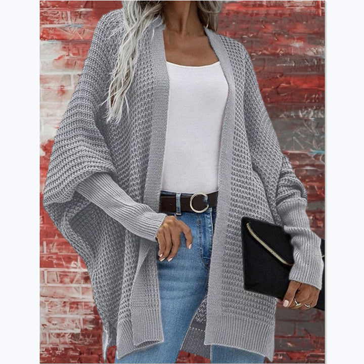 Knit coat for women with an open front closure and an airy cut Lune London