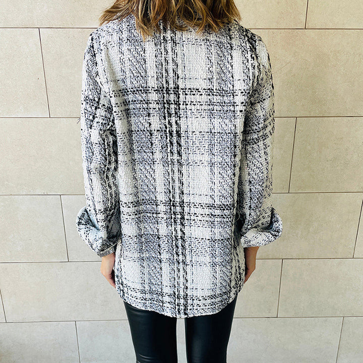 Plaid shirt for women with pockets and relaxed fit Lune London
