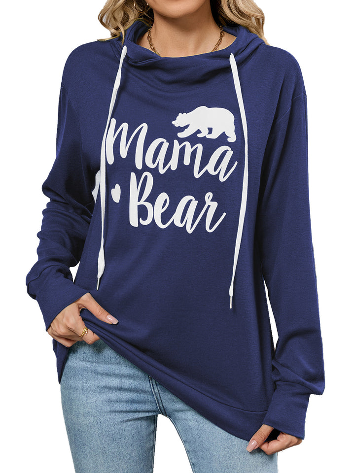Casual hoodie for women with Lune London stamped design