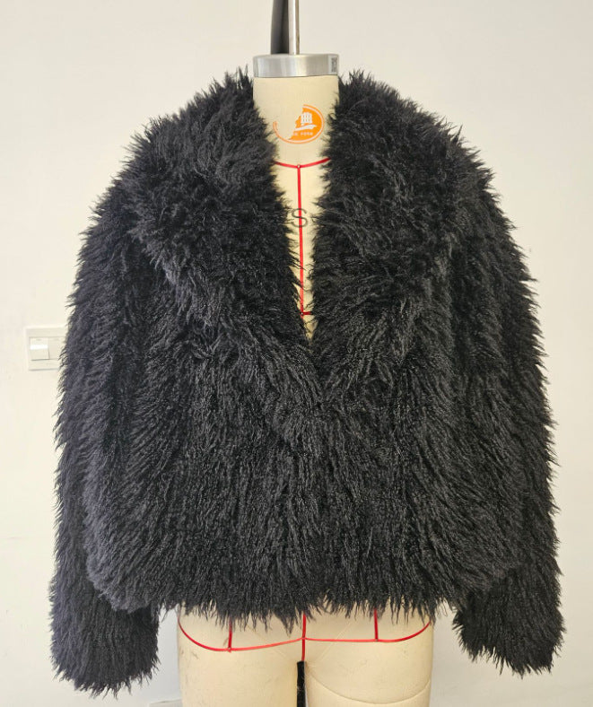 Oversized faux fur jacket for women Lune London