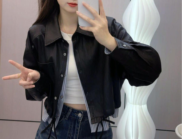 Femme veste courte décontractée et élégante Chic & Stil