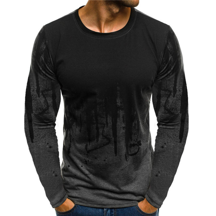 Long sleeve men's t-shirt with modern graphic accents and a sporty fit Lune London