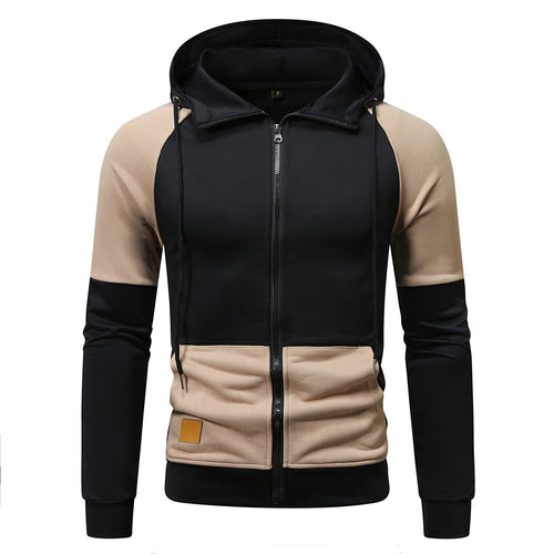 Sporty hoodie for men with a unique color block design Lune London