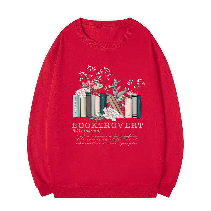 Sweat-shirt pour femmes avec un design de livre ludique et une lettering inspirante Chic & Stil