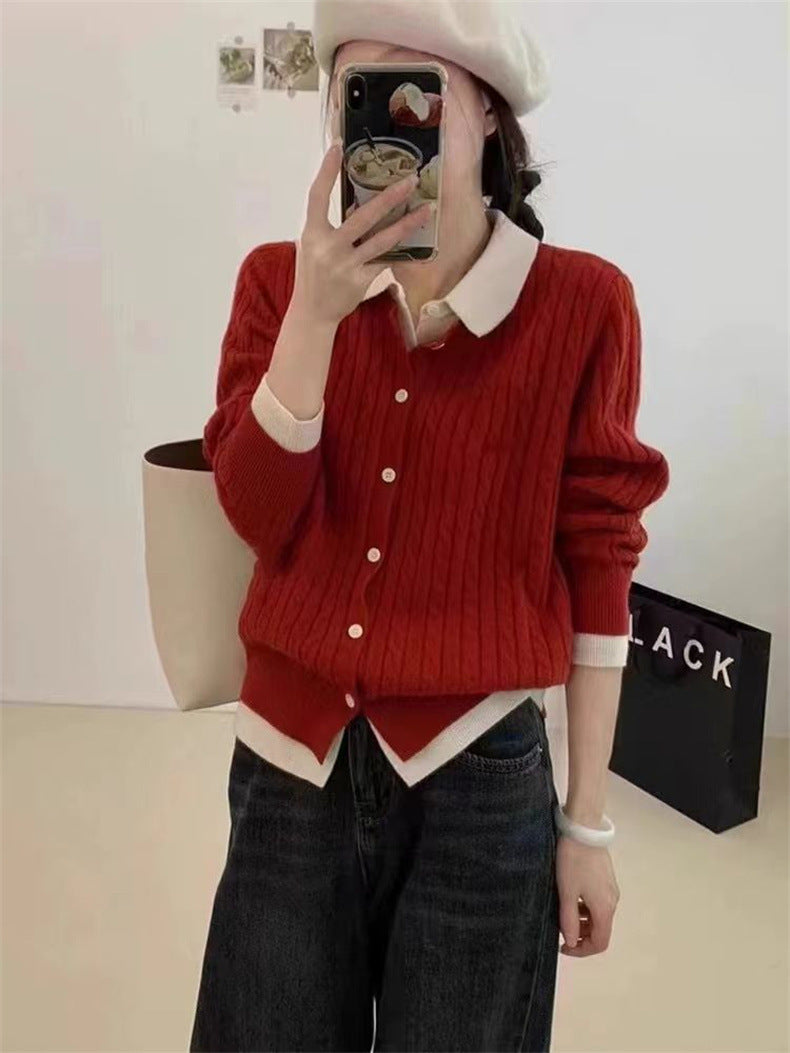 Cardigan pour femmes avec motif en câble texturé Chic & Stil