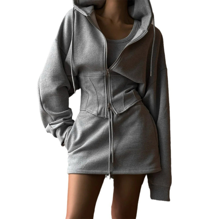 Designer women's hoodie with a fitted cut and a comfortable fit Lune London