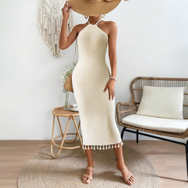 Robe en tricot pour femmes avec des bretelles ajustées Chic & Stil