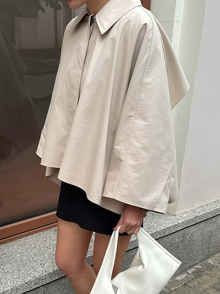 Casual transition jacket for women with fashionable cape sleeves Lune London