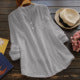 Women's Muslin Blouse Shirt Round Neck