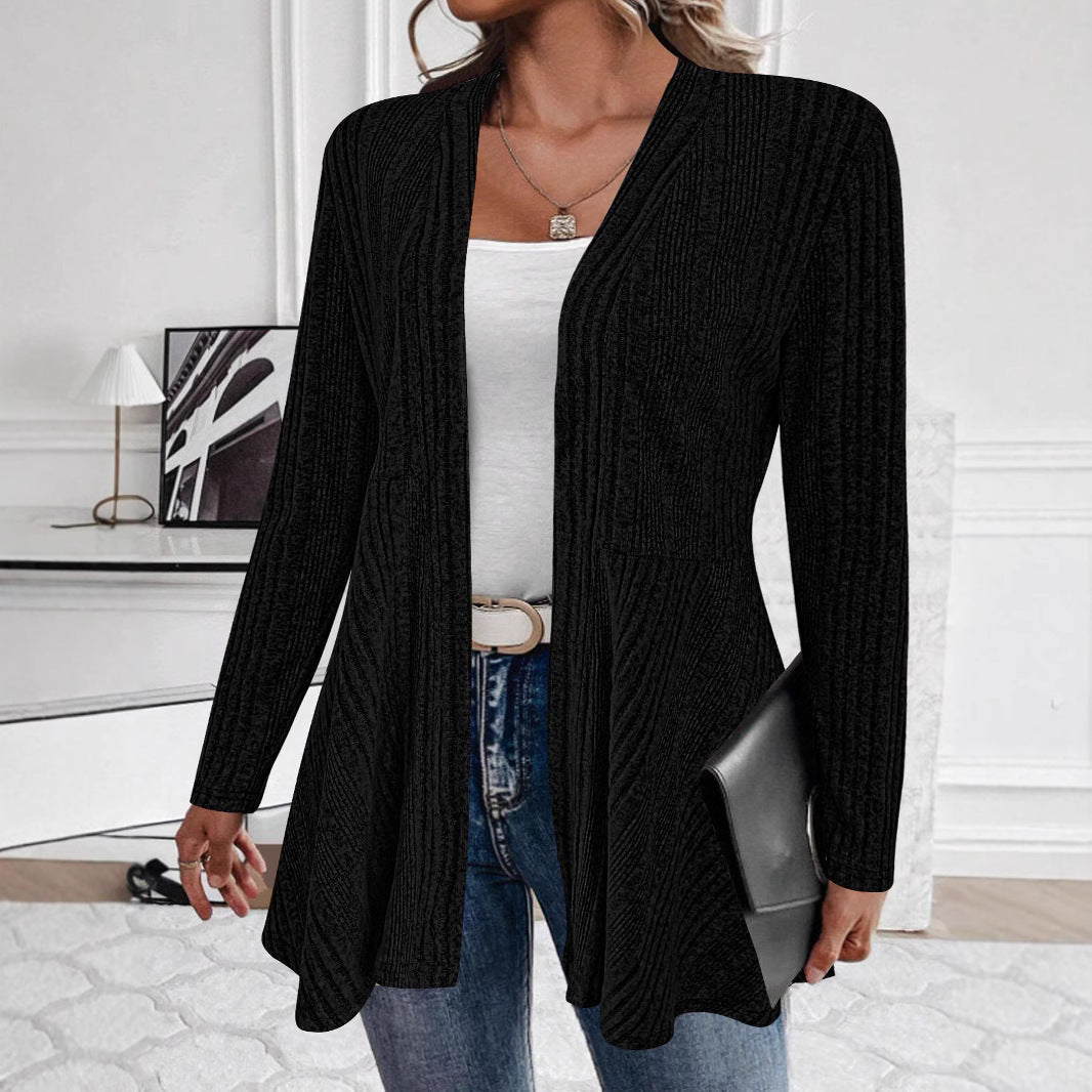 Women's long open-cut cardigan Lune London