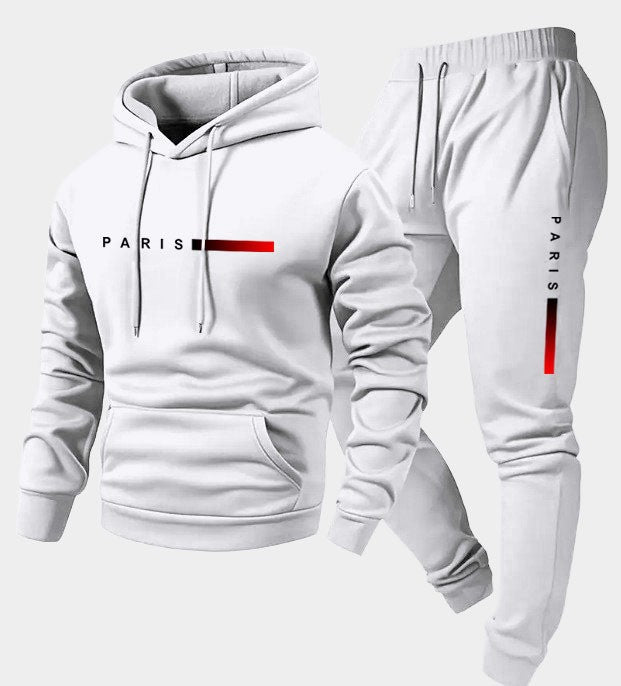 Women’s hoodie and jogging pants set with modern Paris design Chic & Stil