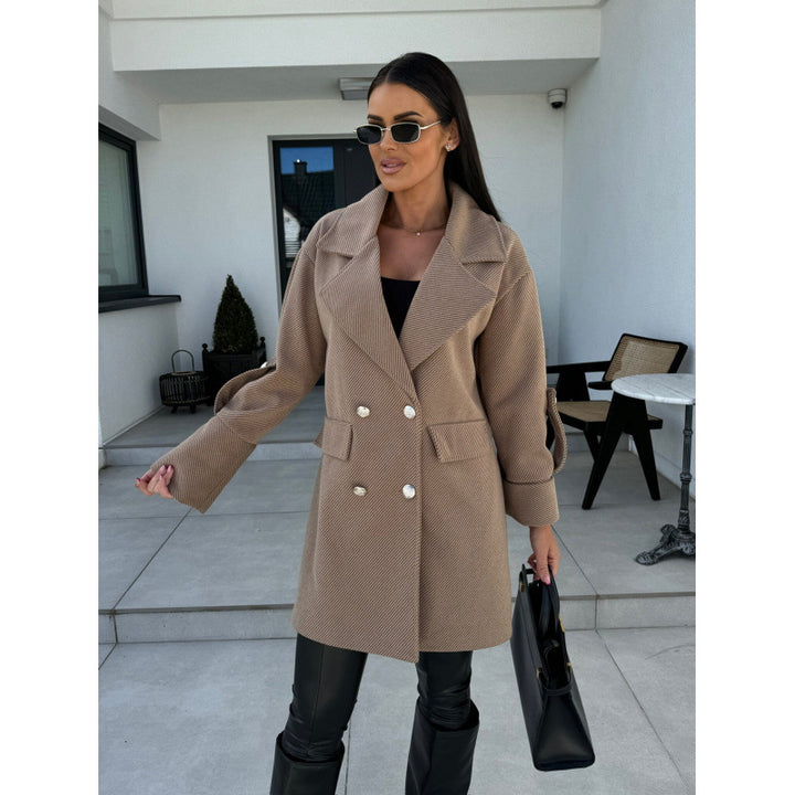 Lune London oversized double-breasted coat jacket for women
