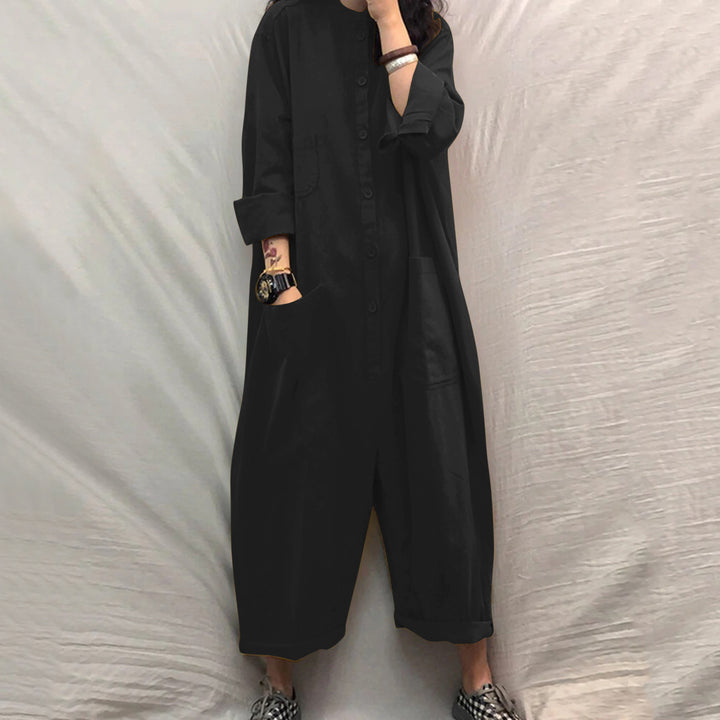 Women's jumpsuit with practical pockets and casual cut Lune London