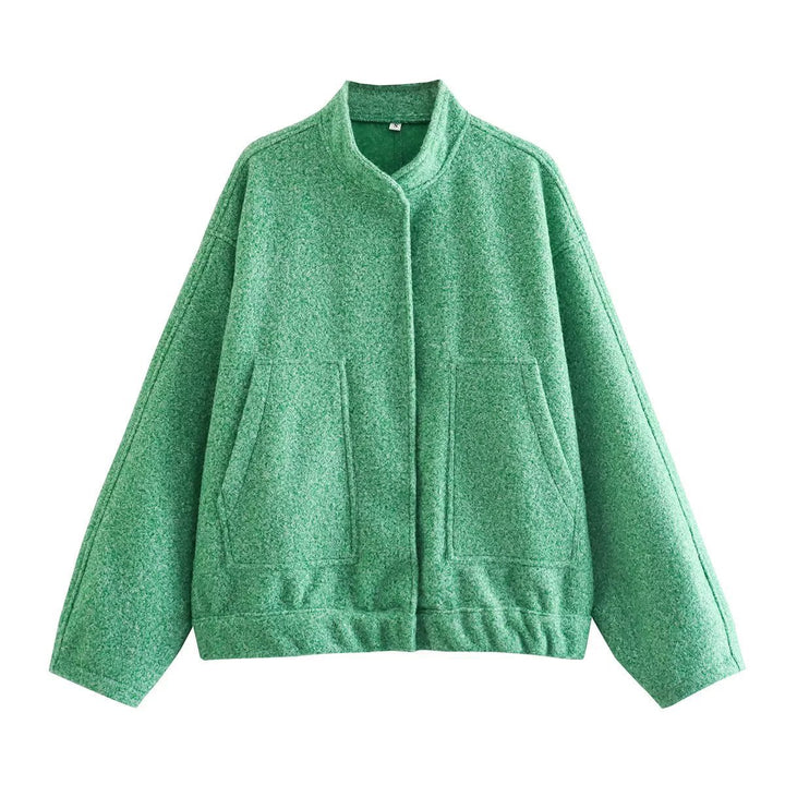 Ladies Comfortable Fleece Jacket with Relaxed Fit and Practical Pockets Lune London