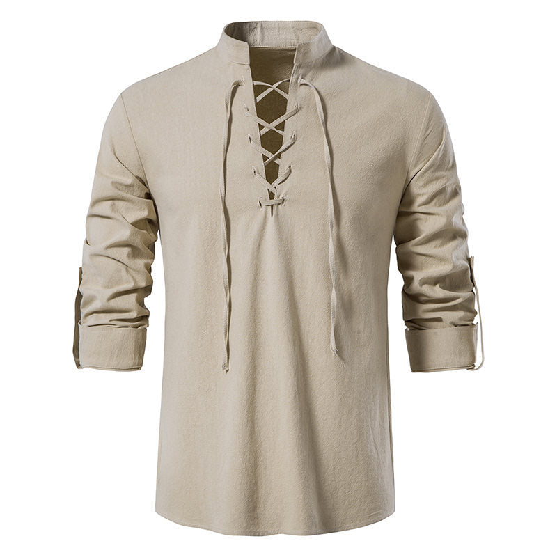 Men's long sleeve shirt with casual cordage Lune London