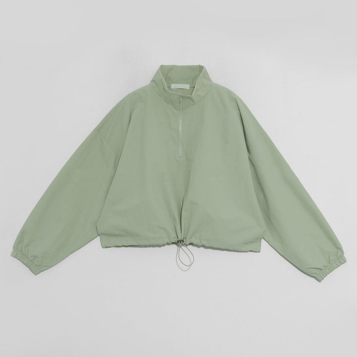 Veste de transition décontractée pour femmes avec col haut et cordon réglable Chic & Stil