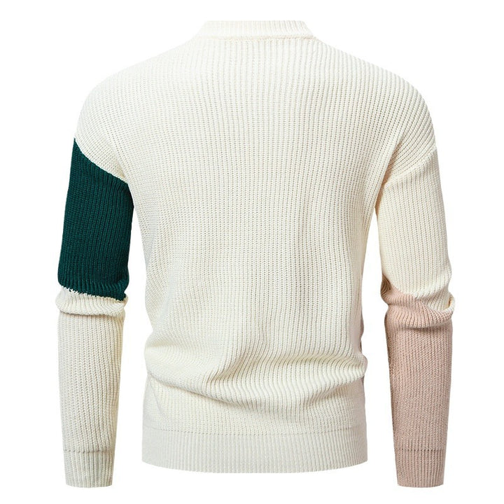 Trendy turtleneck pullover for men with a modern graphic design Lune London