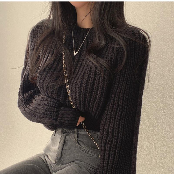 Pull en tricot pour femmes avec un matériau doux et un motif côtelé à la mode Chic & Stil