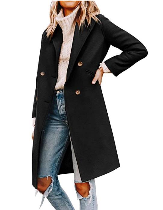 Timeless and elegant trench coat for women with a double row of buttons and modern fit Lune London
