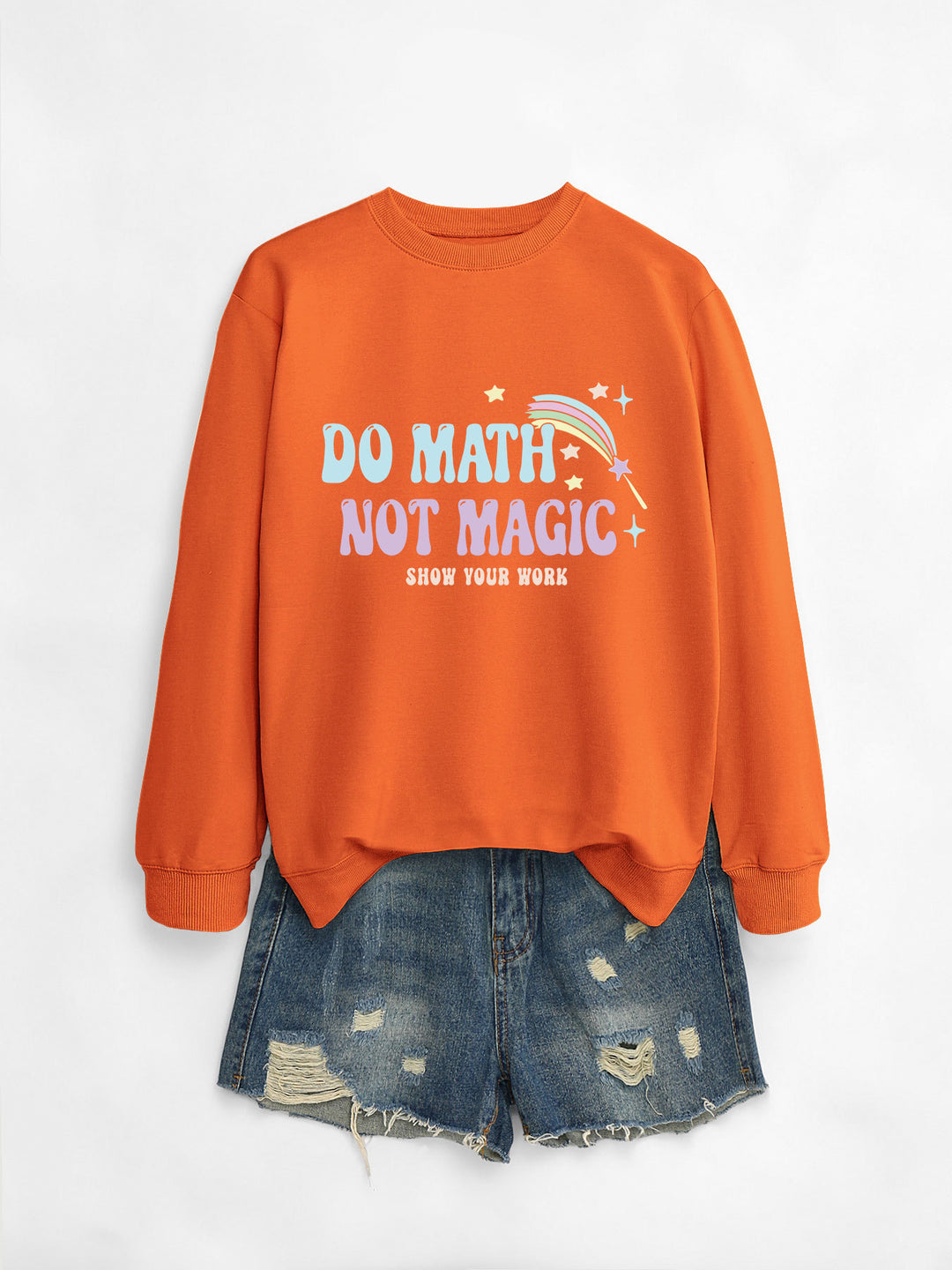 Sweat-shirt décontracté pour femmes avec motif de mathématiques inspirant Chic & Stil