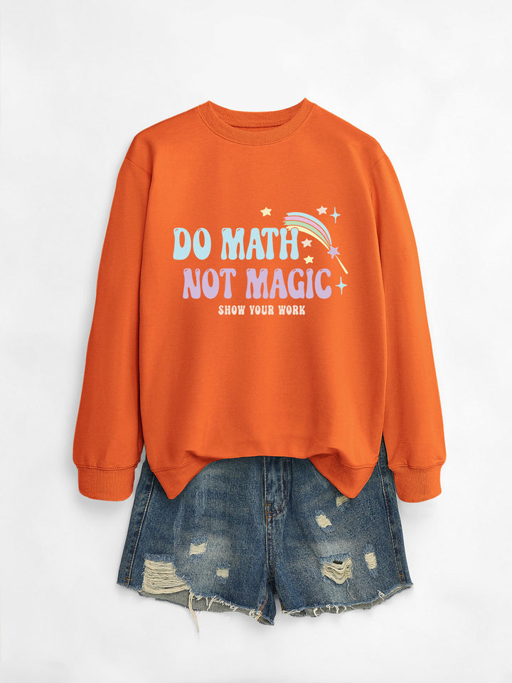 Sweat-shirt décontracté pour femmes avec motif de mathématiques inspirant Chic & Stil