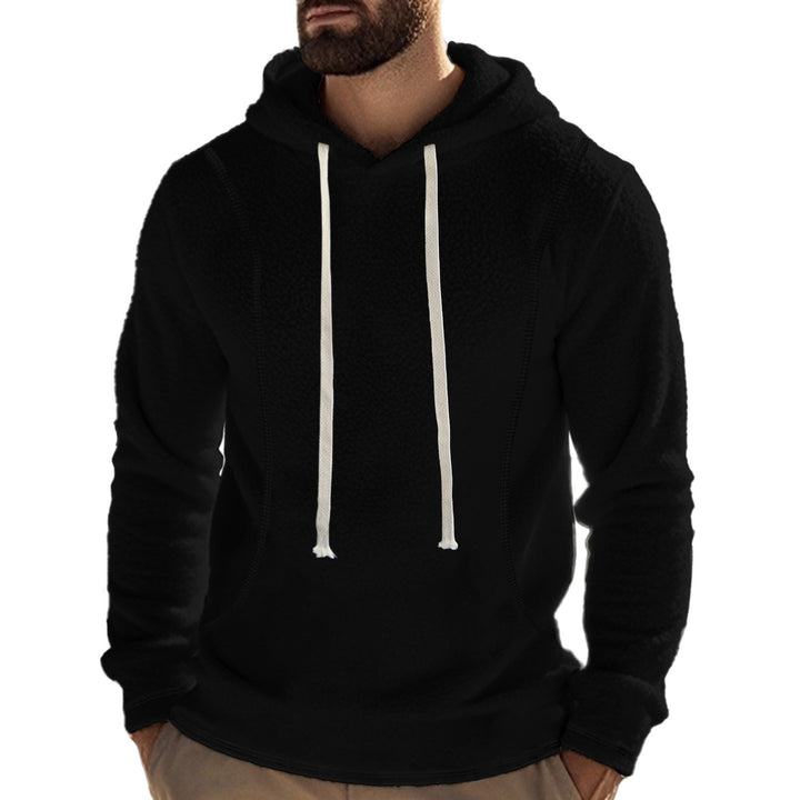 Men's fleece-lined hoodie with hood and drawstring Lune London
