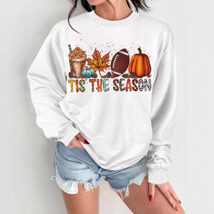 Sweat-shirt pour femmes avec motif automnal et coupe décontractée Chic & Stil