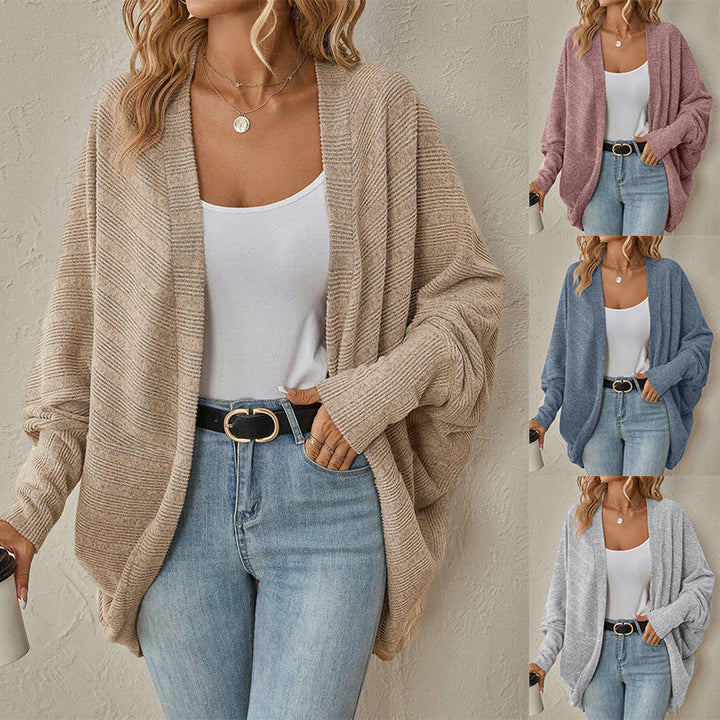 Women's Casual Cardigan with Oversized Cut and Casual Sleeves Lune London