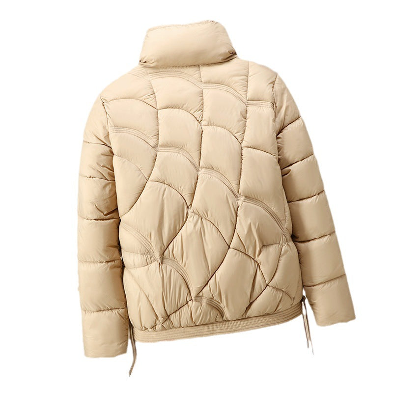 Ladies Trendy Padded Blouson Jacket with Practical Lacing Details Lune London