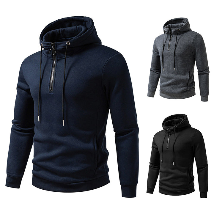 Men's hooded tops with modern zipper closure and breathable material Lune London