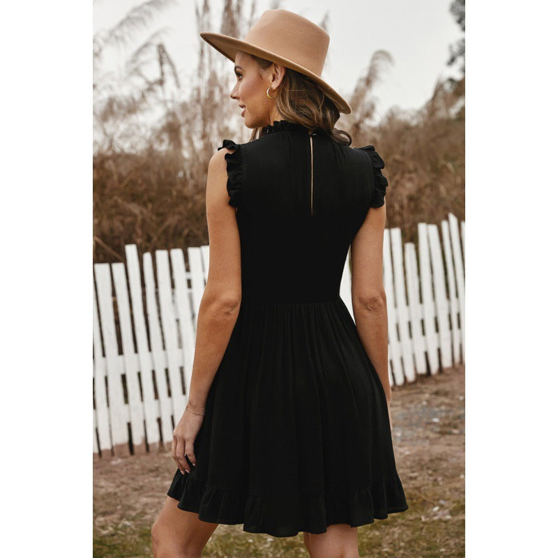 Lune London ruffled mini shirt dress