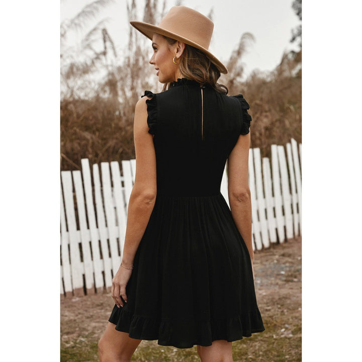 Lune London ruffled mini shirt dress