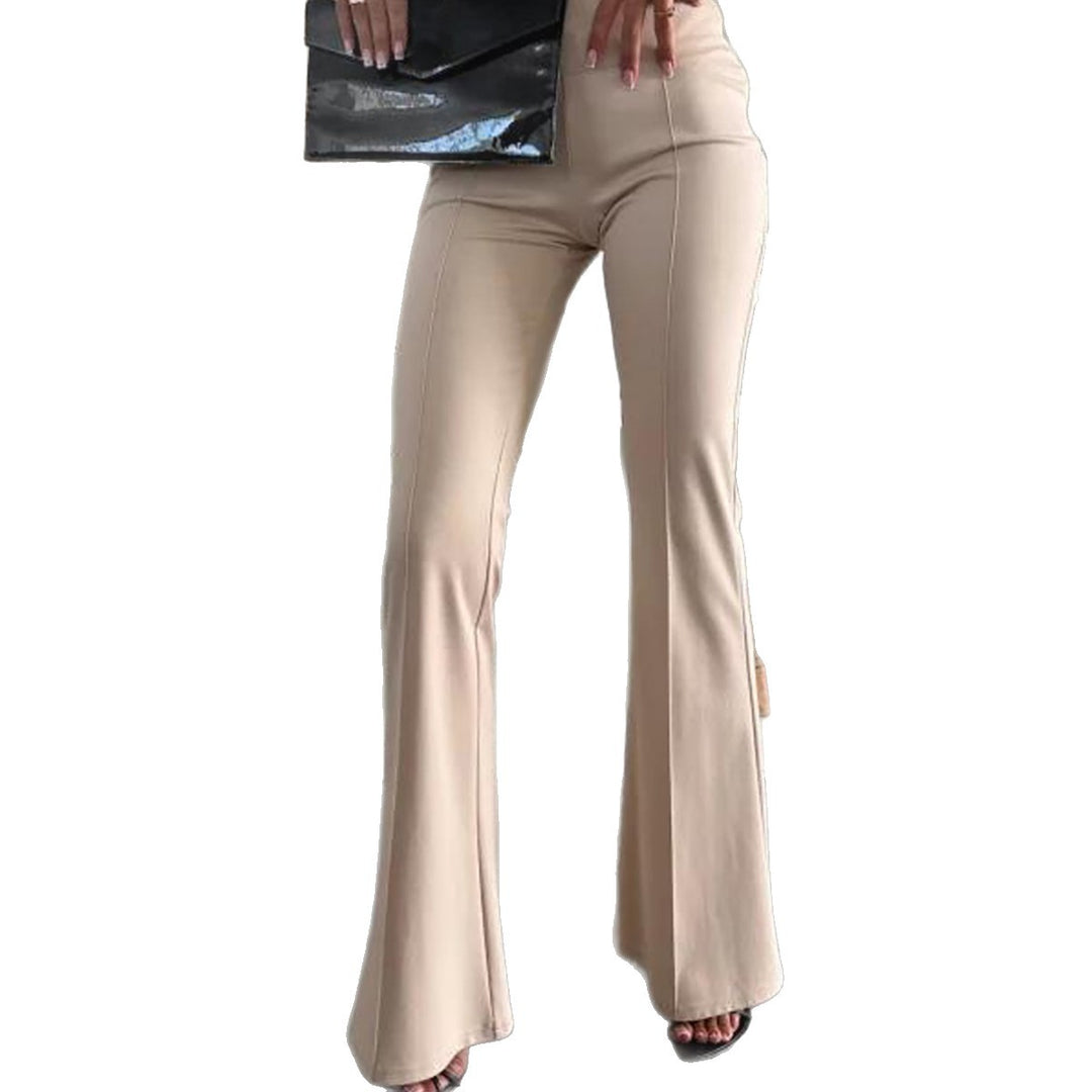 Pantalons évasés taille haute pour femmes Chic & Stil