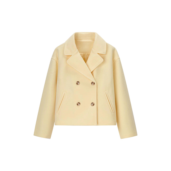 Short double-breasted fashionable jacket for women with side pockets Lune London